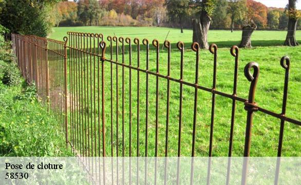 Pose de cloture  58530