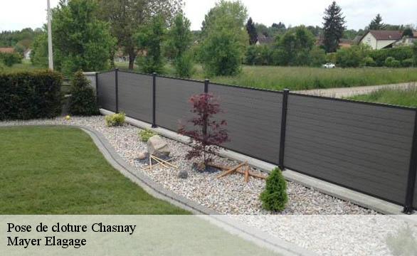 Pose de cloture  chasnay-58350 Mayer Elagage