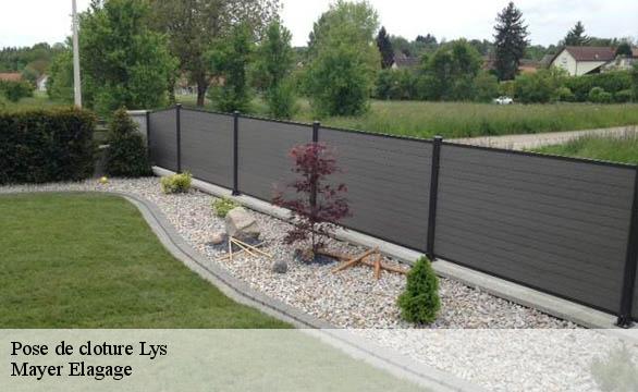 Pose de cloture  lys-58190 Mayer Elagage