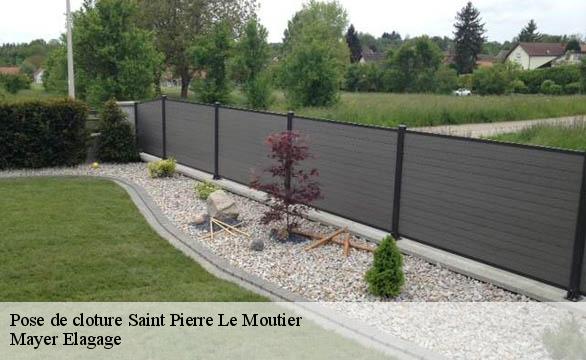 Pose de cloture  saint-pierre-le-moutier-58240 Mayer Elagage