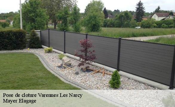 Pose de cloture  varennes-les-narcy-58400 Mayer Elagage
